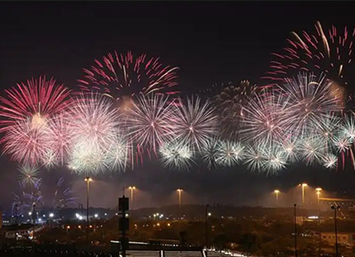 广灵县焰火晚会